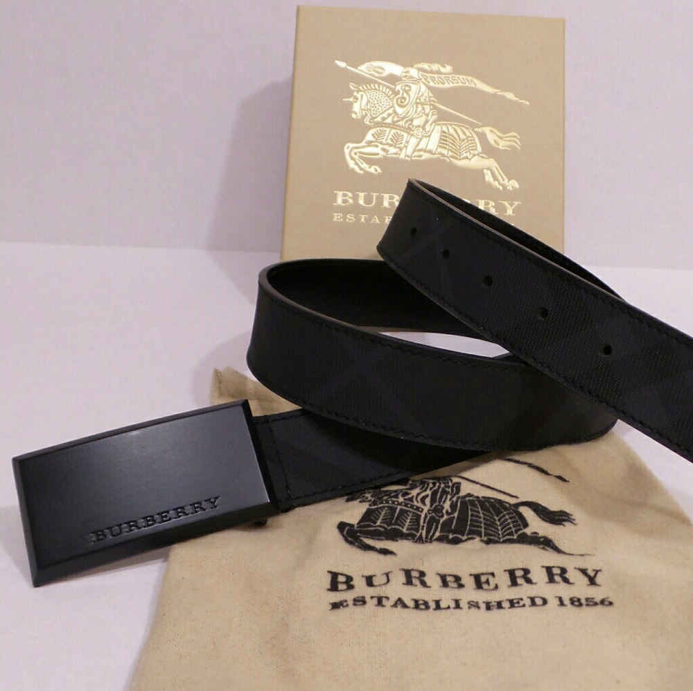 Like New With Tags Black Check Mens Belt